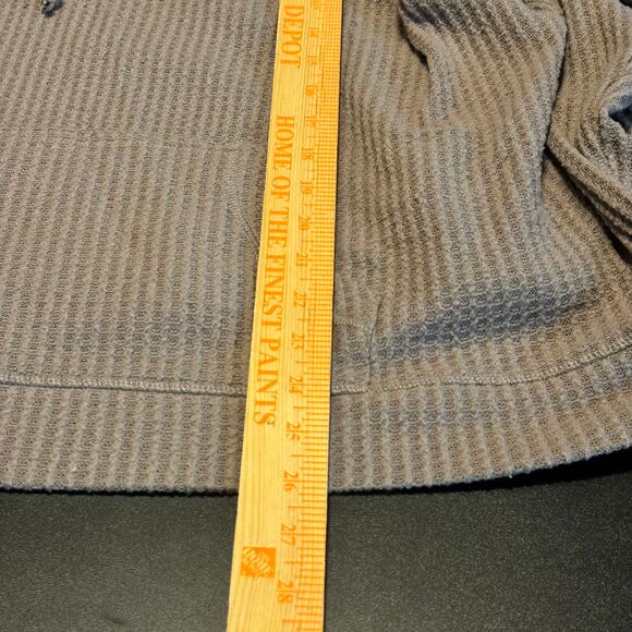 Torrid Plus 2 Gray Waffle Knit Hoodie Sweatshirt Long Sleeve Pullover Pockets - Picture 3 of 7